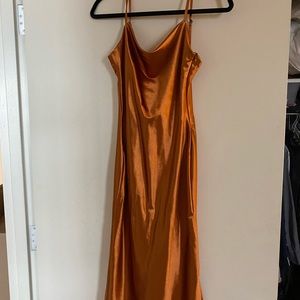 Burnt Orange/Copper Midi dress
